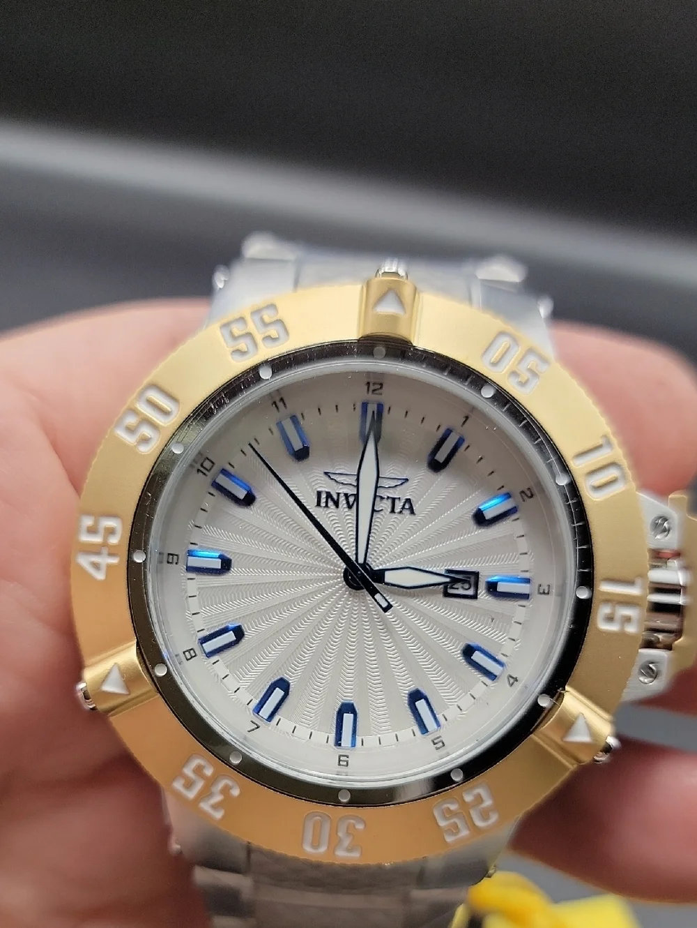 RARE NEW ⌚️ Invicta Subaqua Noma III Men's Watch - 50mm, Gold Blue White 50052